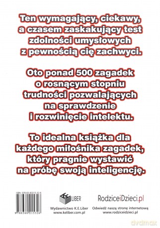 500 Łamigłówek Zagadek Logicznych I Testów Iq - Joe Cameron [KSIĄŻKA]