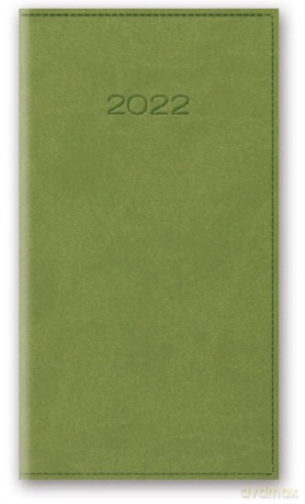 Kalendarz 2022 11T A6 kieszonkowy jasnozielony vivella [KALENDARZ]