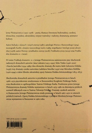 Przekłady dramatów Część 2 - Jerzy Pleśniarowicz [KSIĄŻKA]