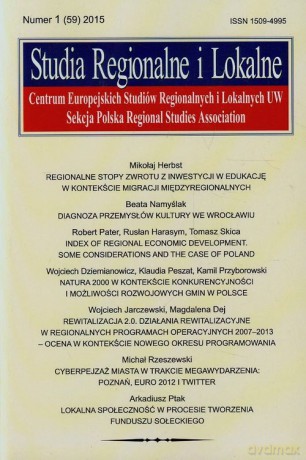Studia Regionalne i Lokalne 1 (59) 2015 [KSIĄŻKA]