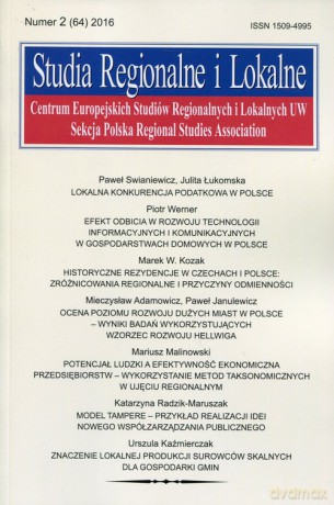 Studia Regionalne i Lokalne 2016/2 [KSIĄŻKA]
