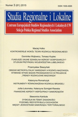 Studia Regionalne i Lokalne 3 2015 [KSIĄŻKA]