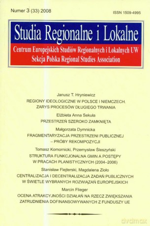 Studia Regionalne i Lokalne 3/2008 [KSIĄŻKA]