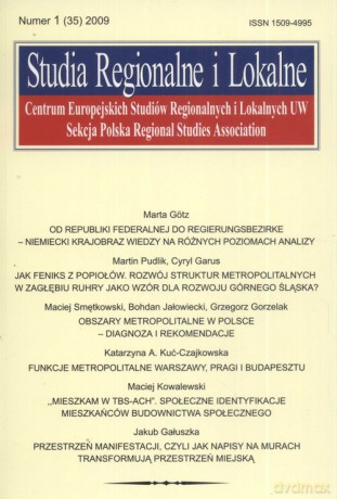 Studia Regionalne i Lokalne. Zaktualizowana koncepcja przestrzennego zagospodarowania kraju [KSIĄŻKA]