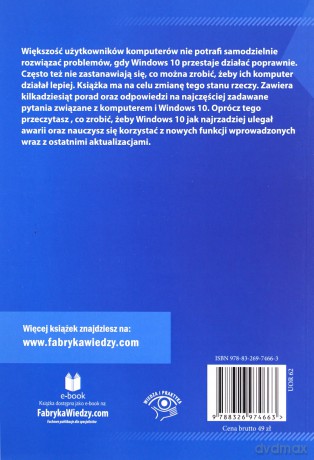 Windows 10 dla początkujących 50 porad [KSIĄŻKA]