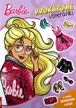 Barbie Brokatowe ubieranki SDLB-1102 [KSIĄŻKA]