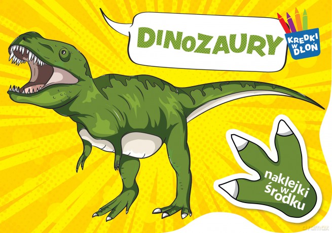 Dinozaury. Kredki w dłoń [KSIĄŻKA]