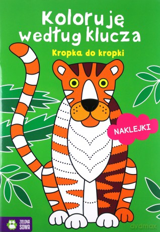 Kropka do kropki. Koloruję według klucza [KSIĄŻKA]
