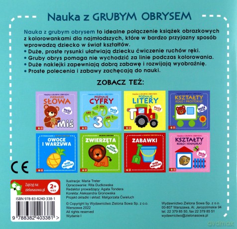 Kształty. Koło i trójkąt. Nauka z grubym obrysem [KSIĄŻKA]