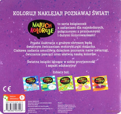 Maluch koloruje i poznaje kolory [KSIĄŻKA]