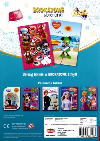 Minnie Brokatowe ubieranki SDLB-9103 [KSIĄŻKA]
