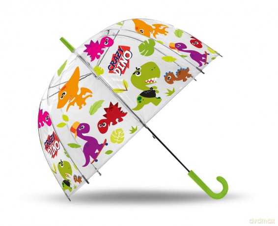 Parasolka Crazy Dino 19cali przeźroczysta KL10697