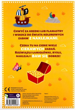 Poszukiwacze skarbów. Łamigłówki i naklejki. Baw się [KSIĄŻKA]