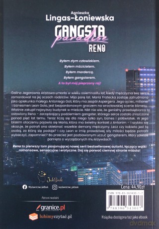 Reno. Gangsta Paradise (Tom 1) - Agnieszka Lingas-Łoniewska [KSIĄŻKA]