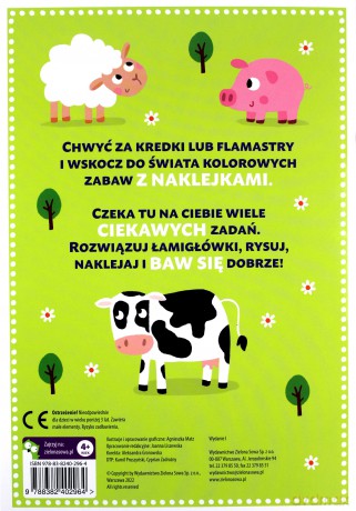 Zabawa na wsi. Łamigłówki i naklejki. Baw się [KSIĄŻKA]