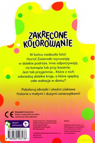 Zwierzaki w podróży. Zakręcone kolorowanie [KSIĄŻKA]
