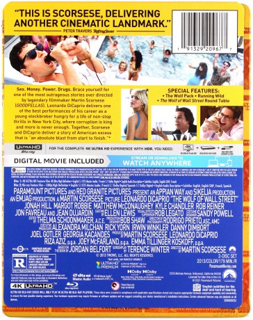 The Wolf of Wall Street (Wilk z Wall Street) (steelbook) [Blu-Ray 4K]+[Blu-Ray]