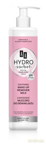 AA Hydro Sorbet Łagodzące Mleczko do demakijażu - każdy rodzaj cery 250 ml