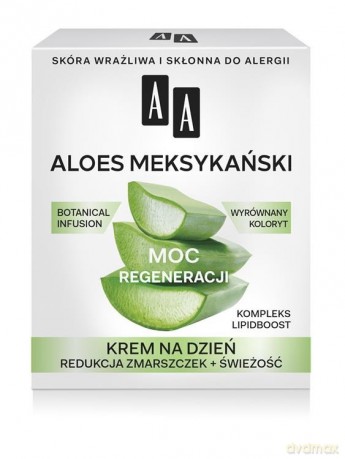 AA Moc Roślin Aloes Meksykański 50+ Krem na dzień Moc Regeneracji 50 ml