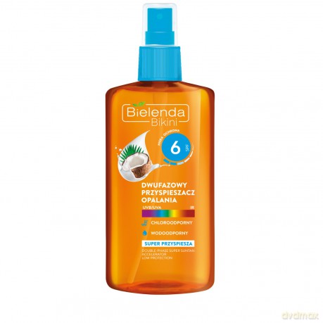 Bielenda Bikini Dwufazowy Przyspieszacz opalania SPF 6 150 ml