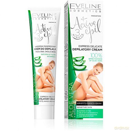 Eveline Active Epil Łagodny ekspresowy krem do depilacji 3 minutowy Aloe Vera 125 ml