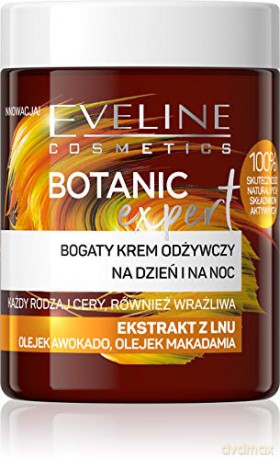 Eveline Botanic Expert Bogaty Krem odżywczy na dzień i noc Ekstrakt z Lnu 100 ml