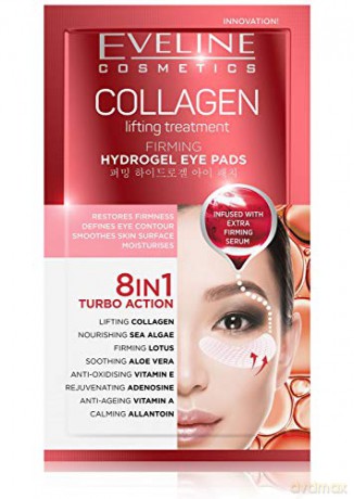 Eveline Collagen Hydrożelowe Płatki pod oczy ujędrniające 8w1-2szt