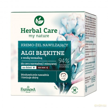 Farmona Herbal Care Krem-żel nawilżający Algi Błękitne na dzień i noc 50 ml