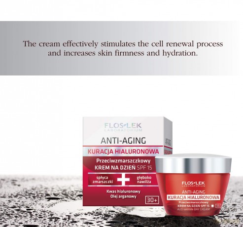 Floslek Anti Aging Kuracja Hialuronowa Krem przeciwzmarszczkowy na dzień 50 ml