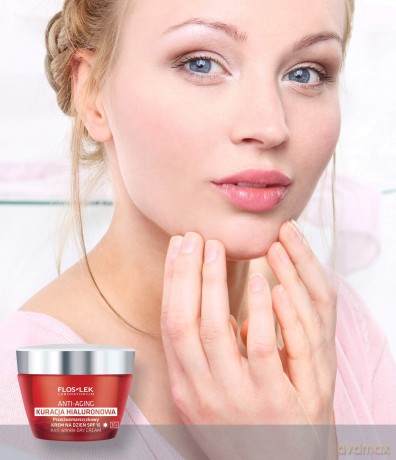 Floslek Anti Aging Kuracja Hialuronowa Krem przeciwzmarszczkowy na dzień 50 ml