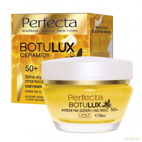 Perfecta Botulux Ceramidy 50+ Krem silne wygładzenie zmarszczek na dzień i noc 50 ml