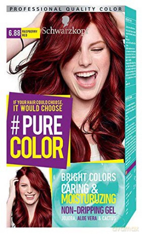 Schwarzkopf Pure Color Farba do włosów w żelu nr 6.88 Raspberry Red