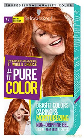 Schwarzkopf Pure Color Farba do włosów w żelu nr 7.7 Bright Cinnamon