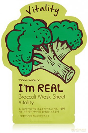 TONY MOLY I`M REAL Brokułowa maska w płachcie 21g