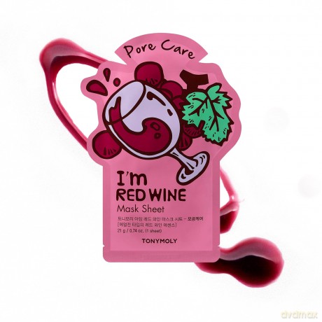 TONY MOLY I`M REAL Czerwone Wino maska w płachcie 21g