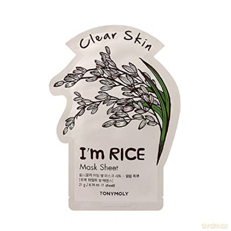 TONY MOLY I`M REAL Ryżowa maska w płachcie 21g