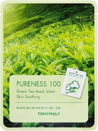 TONY MOLY PURENESS 100 Zielona Herbata Maska na płachcie 21 ml