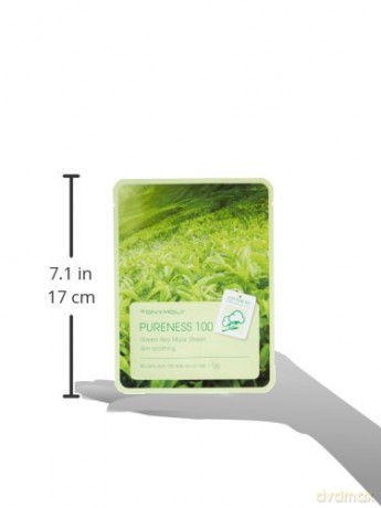 TONY MOLY PURENESS 100 Zielona Herbata Maska na płachcie 21 ml