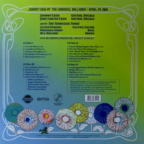 Cash Johnny: Bear's Sonic Journals: Johnny Cash At The Carousel Ballroom, April 24 1968 [2xWinyl]