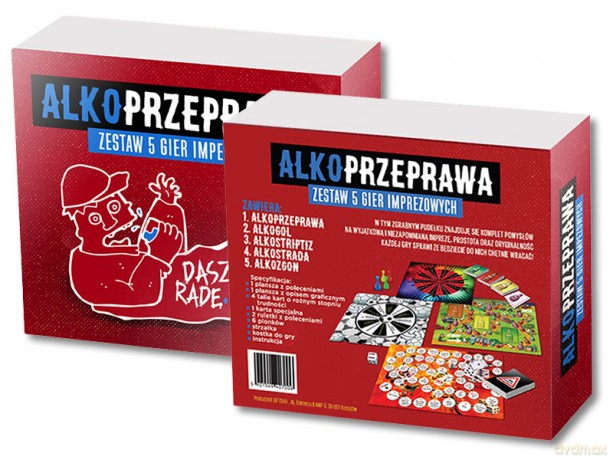 Alkoprzeprawa - zestaw 5 gier imprezowych [GRA]