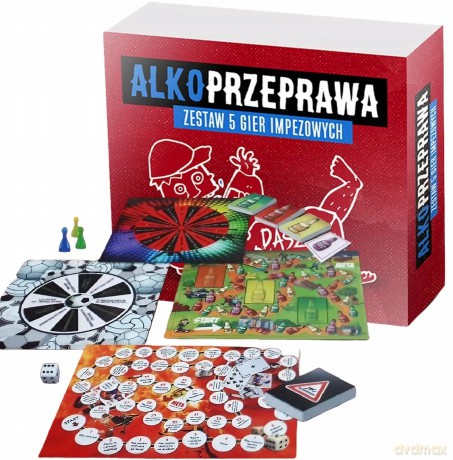 Alkoprzeprawa - zestaw 5 gier imprezowych [GRA]