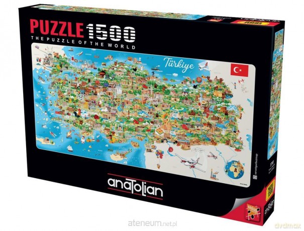 ANATOLIAN 1500 el. Mapa Turcji [PUZZLE]
