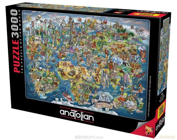 ANATOLIAN 3000 el. Mapa Świata [PUZZLE]