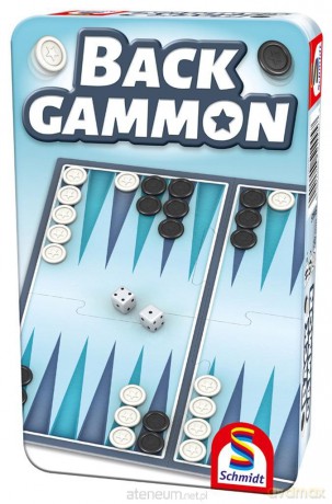 Backgammon (w metalowej puszce) [GRA PLANSZOWA]