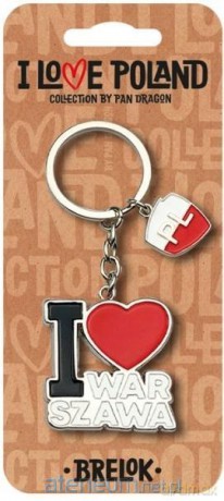 Brelok I love Poland Warszawa ILP-BRE-B-WAR-05