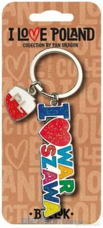 Brelok I love Poland Warszawa ILP-BRE-B-WAR-06