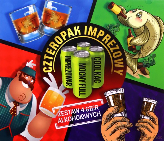 Czteropak imprezowy - zestaw 4 gier alkoholowych [GRA]