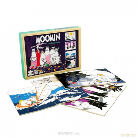 Drewniane puzzle 4 el. układanki Muminki i Przyjacie [PUZZLE]
