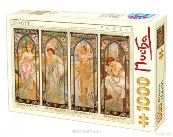 D-TOYS 1000 el. Alfons Mucha, Czas dnia [PUZZLE]