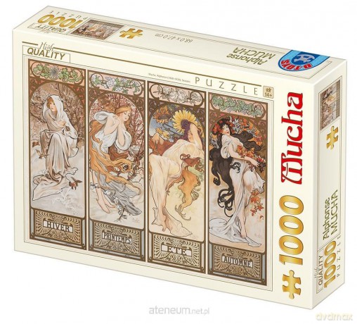 D-TOYS 1000 el. Alfons Mucha, Cztery pory roku [PUZZLE]